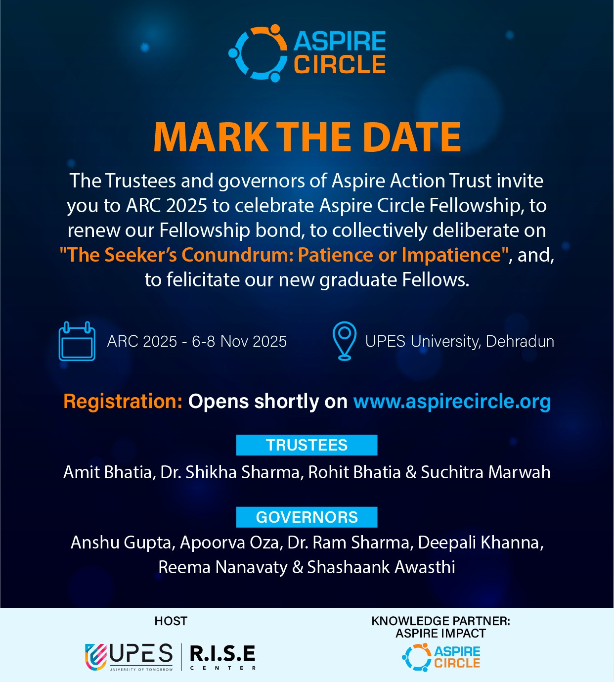 Mark The Date ARC 2025